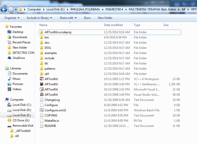 Extracted folder